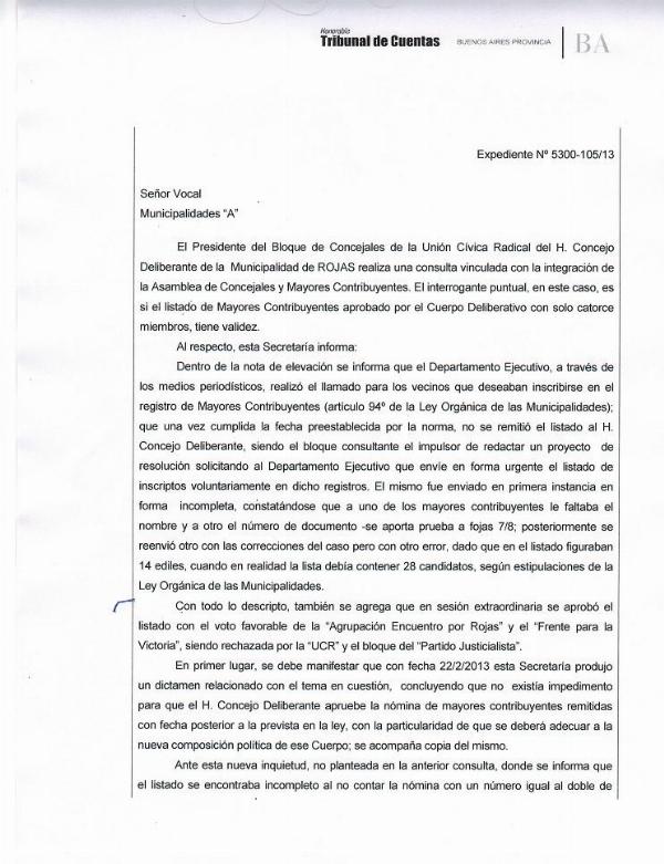 Mayores contribuyentes: el Tribunal cuestionó el listado
