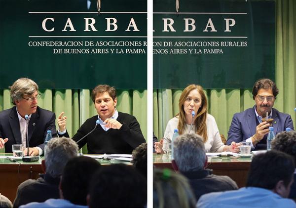 Vidal y Kicillof prometieron bajar los impuestos al campo si ganan la elección