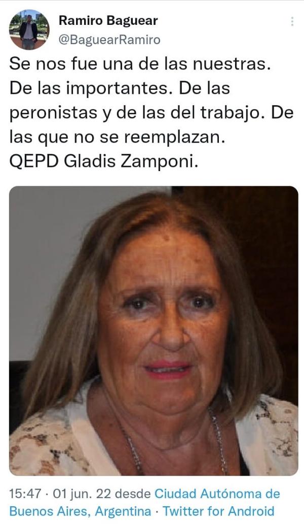 fallecimiento Zamponi