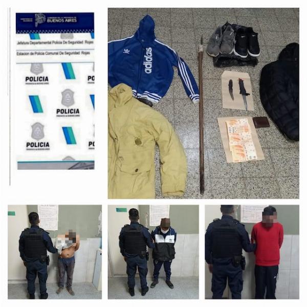 Rojas: apuñalaron y agredieron a un joven y a su amigo para robarle el celular y 30 mil pesos; los atrapó la policía
