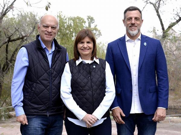  Néstor Grindetti, Patricia Bullrich y Diego Kravetz.