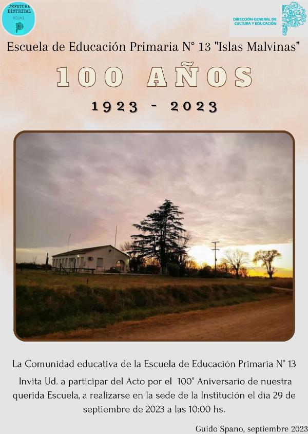  Escuel de Guido Spano 100 años