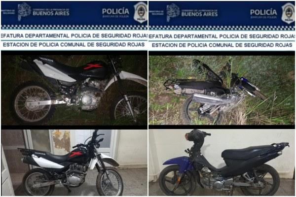 La Policía de Rojas logra recuperar motocicletas sustraídas