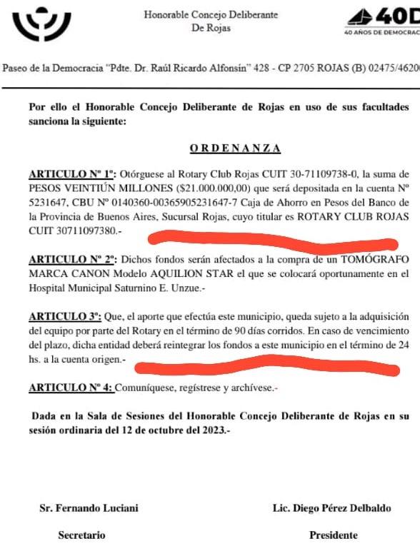 Tomógrafo: UxP dice que los concejales oficialista «no entendieron» el comunicado