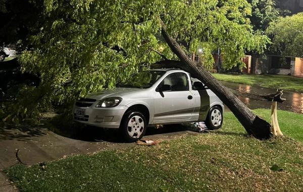 tormenta se descargó sobre el centro de “La Feliz”
