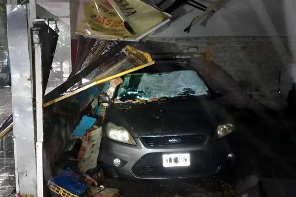 tormenta se descargó sobre el centro de “La Feliz”