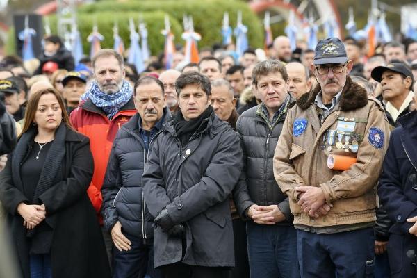 Kicillof en Tierra del Fuego: "Las Malvinas no son pasado, son los recursos y el futuro en juego"