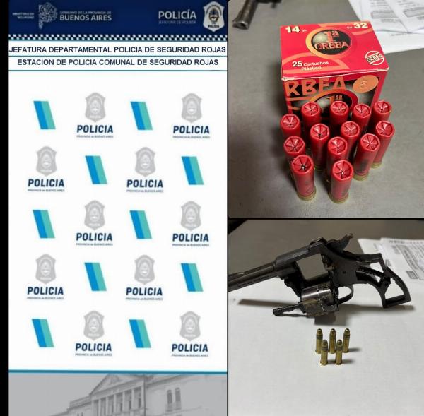 Aprehendieron a un joven y secuestraron un revólver tras una denuncia por amenazas agravadas en Rojas
