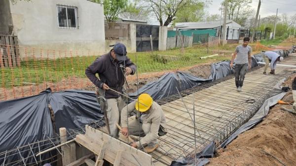 Avanza una obra clave para mejorar los desagües de la ciudad